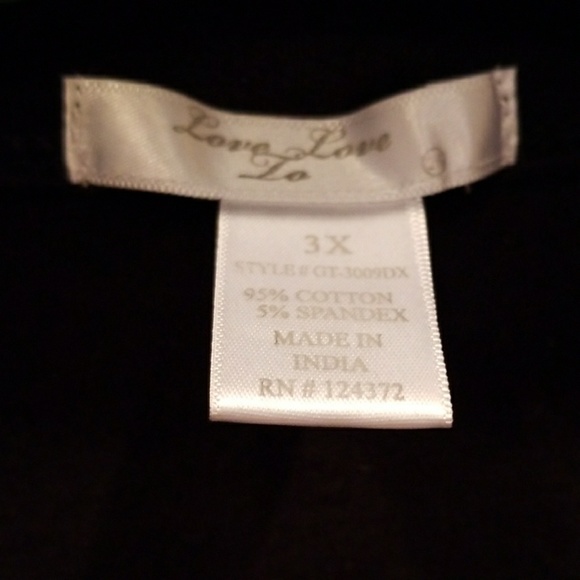 LOVE TO LOVE Brand 3X Black "Butterfly Cross" Tee! - Picture 2 of 5